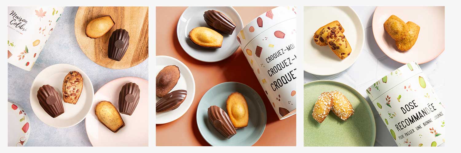Assortiments de madeleines au choix